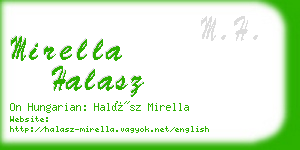 mirella halasz business card